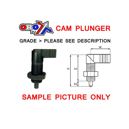 10mm Cam Plunger Bs M20x1.5, 491238 Cam Plunger Bs 10mm
