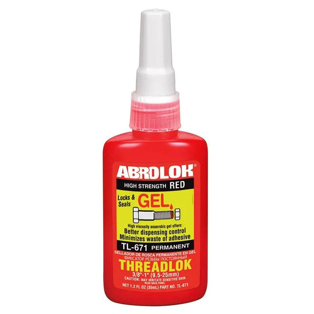 Red Threadlock Lcotite 50ml Bottle Abro TL-571