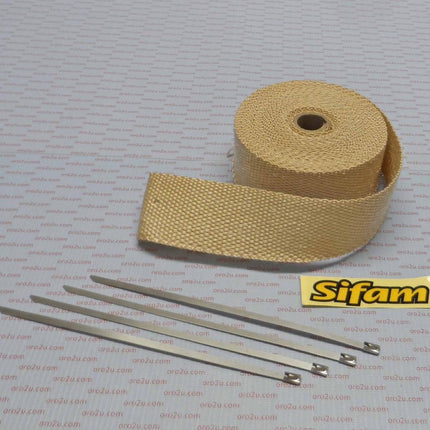 50mm EXHAUST WRAP 10M, Manifold Downpipe High temperature Tape, BTE100C