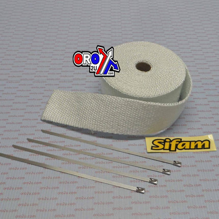 50mm EXHAUST WRAP 10M, Manifold Downpipe High temperature Tape, BTE100B