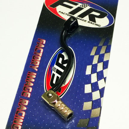 Gear Lever Shift KX 65 00-21, Aluminium Forged 13156-1347, FIR Brand, Black & Titanium