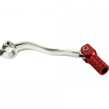 Gear Lever Shift 04-09 CRF250, Silver / Red Tip MX-06133-1RD