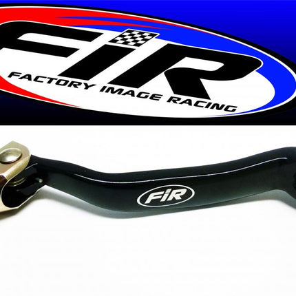 Gear Lever Black KX 125 03-05, Aluminium Forged 13156-1493, FIR Brand, Black & Titanium