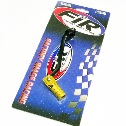 Gear Lever Shift RMZ 450 05-07, Aluminium Forged 25600-35G00, FIR Brand, Black & Gold