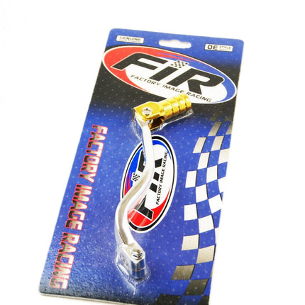 Gear Lever Shift Silver / Gold, MX-06124-1GL, DRZ400 00-11, 25600-05D01