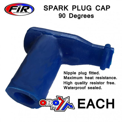 Spark Plug Cap Rubber Blue, 01-109-23
