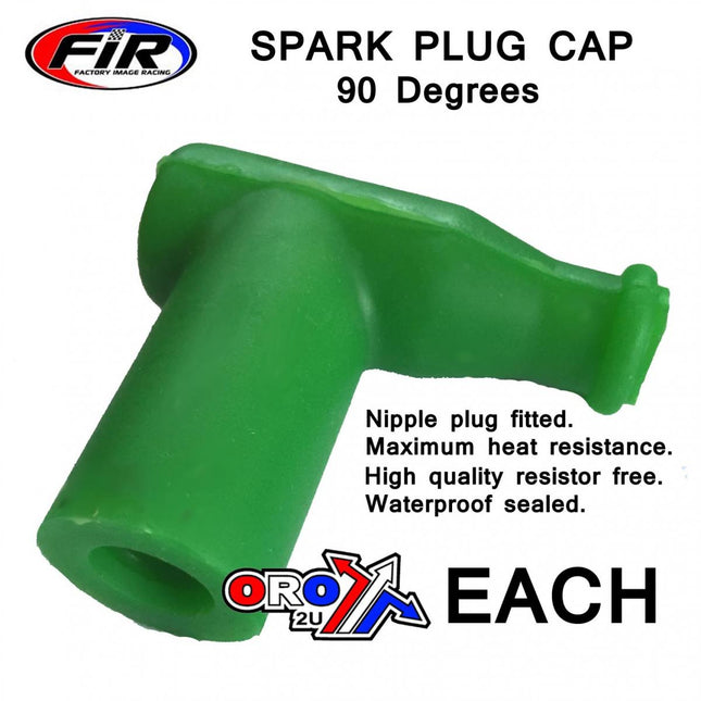 Spark Plug Cap Rubber Green, 01-109-21