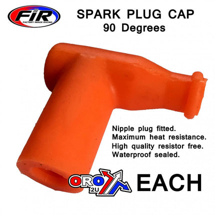 Spark Plug Cap Rubber Orange, 01-109-28