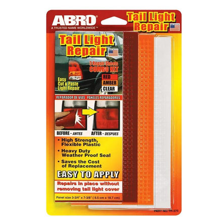 Tail Light Trailer Vehicle Lens Repair Tape Plastic Abro TR-375