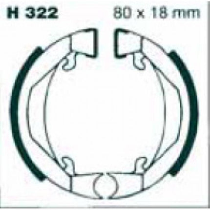 Brake Shoes KTM SX50 Ebc S322 H322