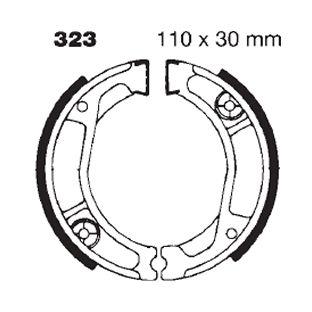 Brake Shoes Honda XL250 XR250 Ebc H323 VB140 S323