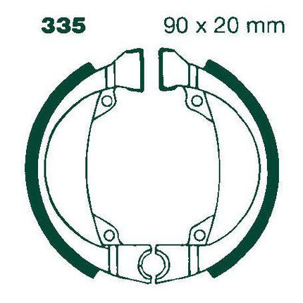 Brake Shoes Honda Scooter Ebc H335