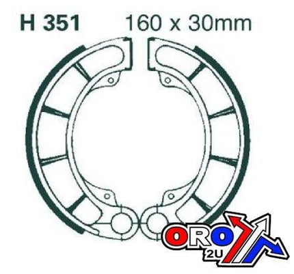 Brake Shoes Honda Trx Rancher Foreman H351 AT-05011 06430-HM7-003