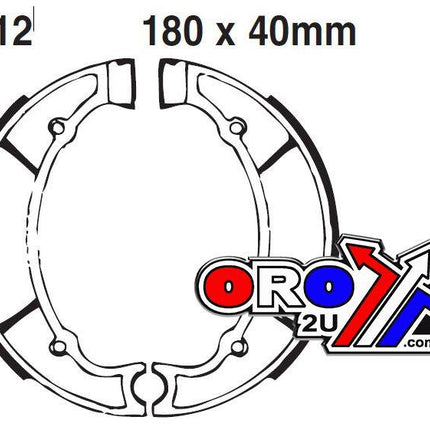 Brake Shoes Yamaha Ebc Y512 S512