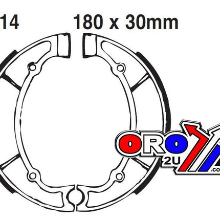 Brake Shoes Yamaha Rd 250 350 Ebc Y514