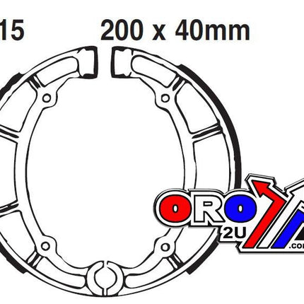 Brake Shoes Yamaha Xv Xj Ebc Y515