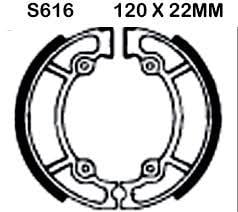 Brake Shoes Suzuki Ebc S616