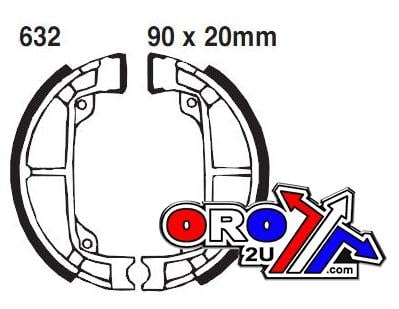 Brake Shoes Suzuki 50 Ebc S632
