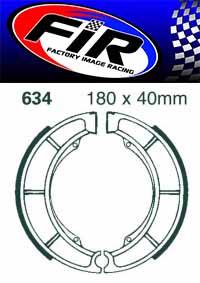Rear Brake Shoes 180X40mm S634 73-02 Suzuki Gs Gt Lt 250 300 500 750