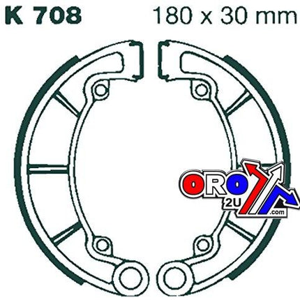 Brake Shoes 1976-1978 Kawasaki KH400 K708