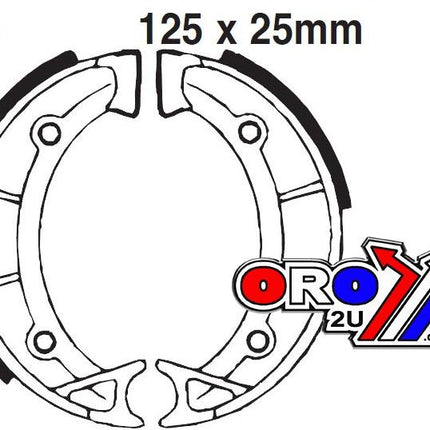 Brake Shoes Aprilia Scarabeo 50 Ebc 805