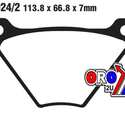 Brake Pads Semi-metal Harley Davidson Ebc FA024/2