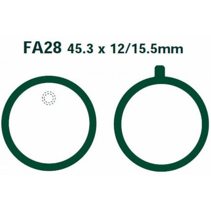 Brake Pads Disc D202 FA28