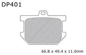 BRAKE PADS SINTERED DP BRAKES, DP401 BRAKES Premium Sintered
