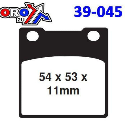 Brake Pads Std VD117 Vesrah S1020N, 1001170, FA045
