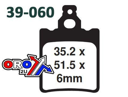 Brake Pads Sintered Nitro, Moto-master 090721, 39-060