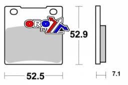 Brake Pads Sintered Metal, Sifam S1009N
