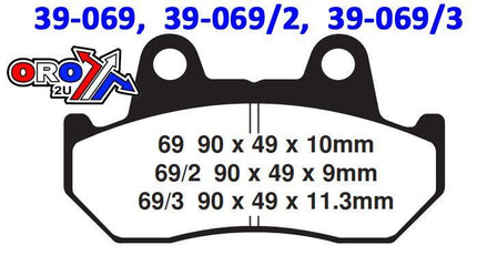 Brake Pads Std VD123-3
