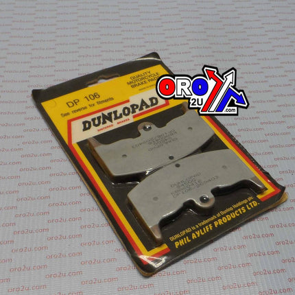 Brake Pads Sintered Dp Brakes, DP106 Premium 41-106.H.DP, 39-080