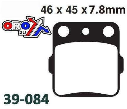 Brake Pads Sintered Racing, Moto-master 091412, 39-084