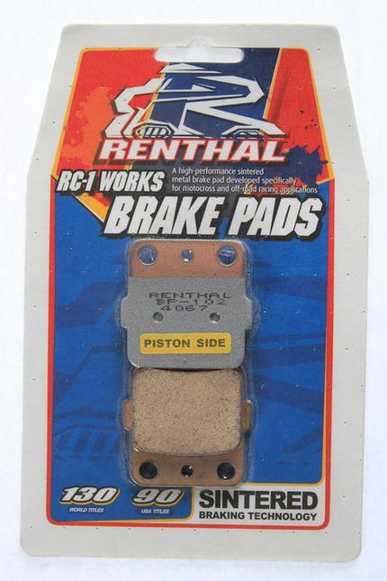 Brake Pads Sintered RC-1, Renthal BP-102, BP102 Works, 39-084
