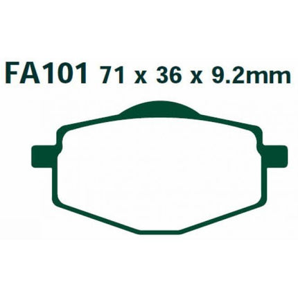 Brake Pads Semi FA101 Ebc