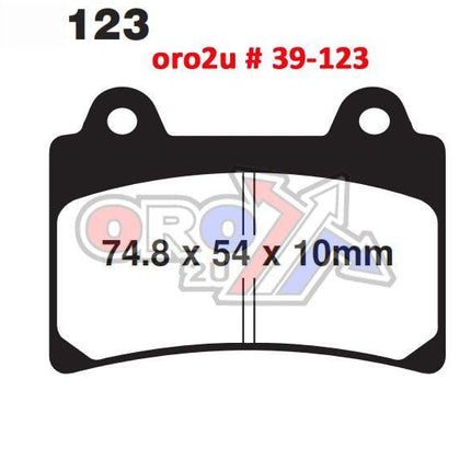 Brake Pads Disc Semi-metal, Kyoto S1242 (ebc FA123)