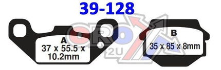 Brake Pads Sintered Dp Brakes, DP821 Premium 41-821.H.DP, 39-128