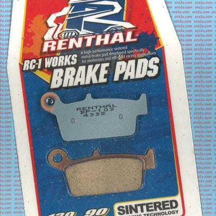 Brake Pads Sintered RC-1, Renthal BP-103, 41-815.H.REN, 39-131 BP103 Works