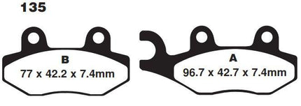 Brake Pads Sintered Nitro, Moto-master 091921, 39-135