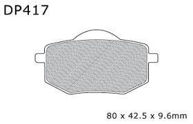 BRAKE PADS DP BRAKES HARD, DP417 BRAKES Premium Sintered, 39-136