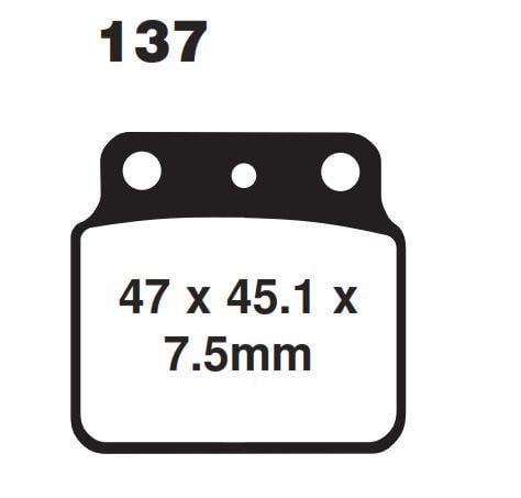 Brake Pads Sintered Dp Brakes, DP817 Premium 41-817.H.DP, 39-137