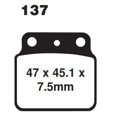 Brake Pads Std Suz Kaw ATV, Moto-master 095211 Std