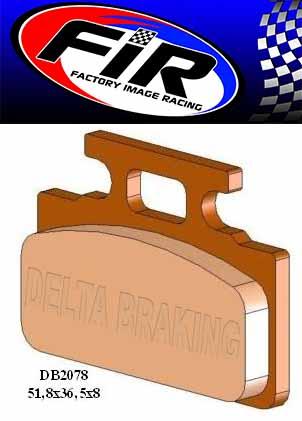Brake Pads Mineral Organic M DB2078-M BP142M01F