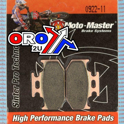 Brake Pads Std Moto-master, Semi-metallic Std 092211
