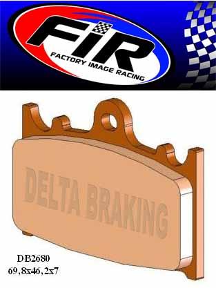 Brake Pads Mineral Organic M DB2680-M