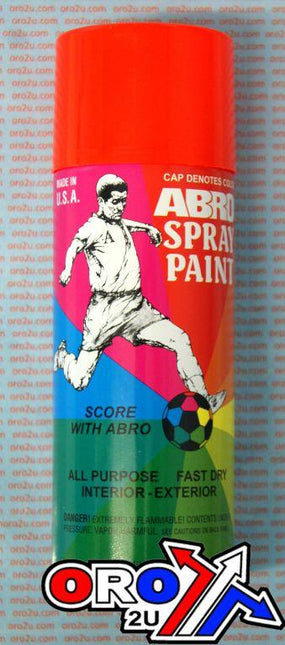 Spray Paint Fluorescent Orange, Abro 101