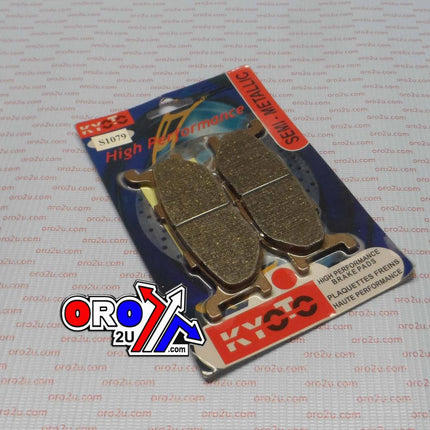 Brake Pads Disc Semi-metal, Kyoto S1079 Black (ebc FA179)
