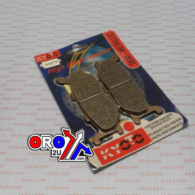 Brake Pads Disc Semi-metal, Kyoto S1079 Black (ebc FA179)