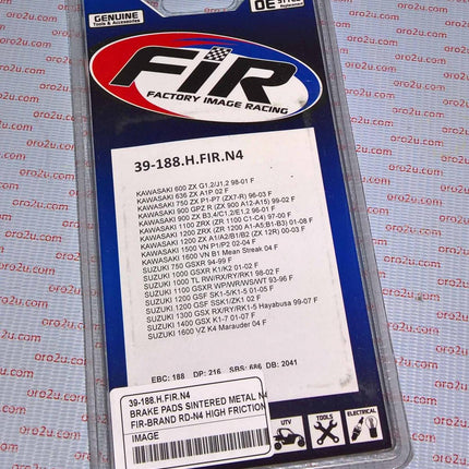 Brake Pads Sintered Metal N4, RD-N4 High Friction, DB2041 RD-N4, BP107X00F